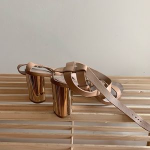 NUDE / BEIGE STRAPPY SUMMER HEELS